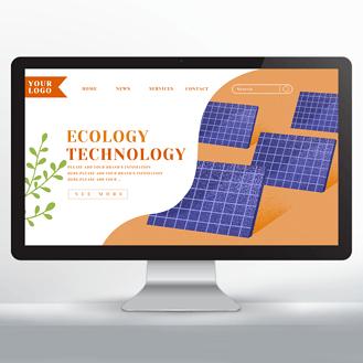 广告设计太阳能环保网页设计企业vip免费下载广告设计紫色工厂环保